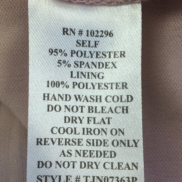 Connected Apparel Drop Scoop Neck Metallic Shine Formal Dress Size 10P - Picture 8 of 8